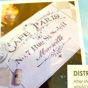 Stencil template Parisian Street